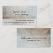 Visitekaartje massagetherapieverhittingsartikelen (Voorkant / Achterkant)