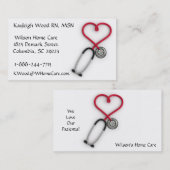 Visitekaartje medische diensten (Voorkant / Achterkant)