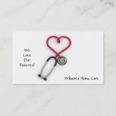 Visitekaartje medische diensten (Achterkant)