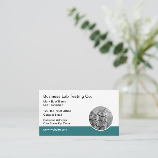 Visitekaartje Medische labtestservices (Staand voorkant)