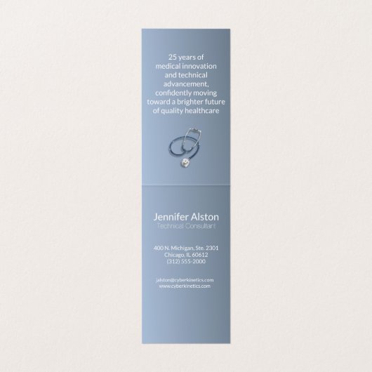 visitekaartje medische technologie (Binnenkant ongevouwen)