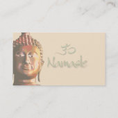 Visitekaartje, meditatie en om-symbool visitekaartje (Achterkant)