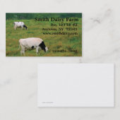 Visitekaartje melkkoeien (Voorkant / Achterkant)