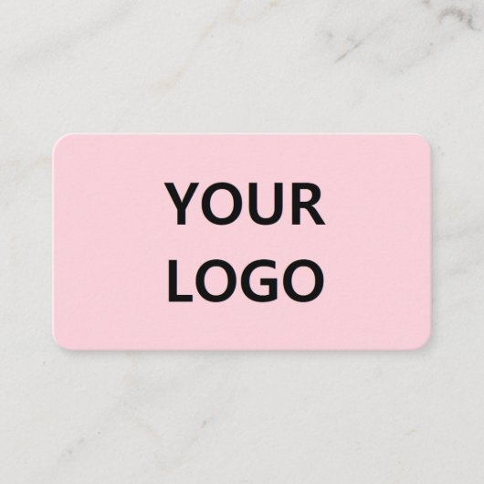 Visitekaartje met aangepaste Logo, kleuren, letter (Voorkant)