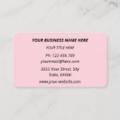 Visitekaartje met aangepaste Logo, kleuren, letter (Achterkant)