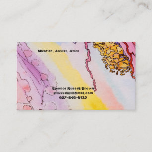 visitekaartje met abstract ontwerp