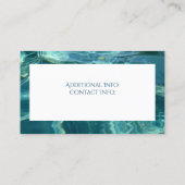 Visitekaartje met achtergrond koel water