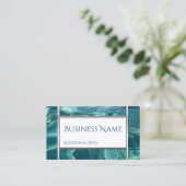 Visitekaartje met achtergrond koel water