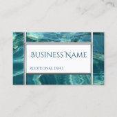 Visitekaartje met achtergrond koel water (Voorkant)
