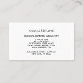 Visitekaartje met achtergrond pastelkleurpatroon (Achterkant)