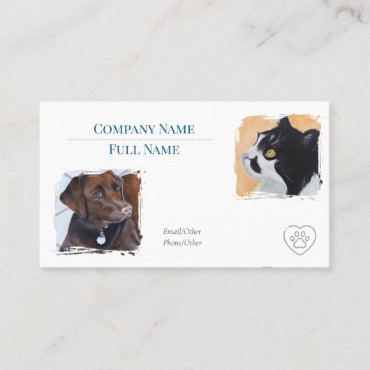 Visitekaartje met afspraak (Voorkant)