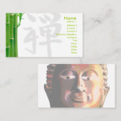 Visitekaartje met bamboeboom & zen kanji (Voorkant / Achterkant)