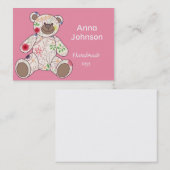 Visitekaartje met  beer speelgoed (Voorkant / Achterkant)