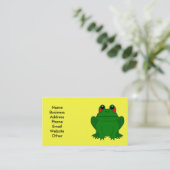 visitekaartje met Big Frog (Staand voorkant)