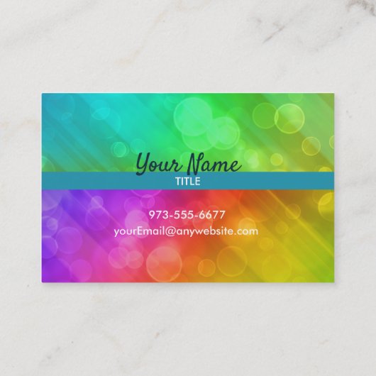 Visitekaartje met blauw (Achterkant)