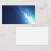 Visitekaartje met blauw gloedeffect (Voorkant / Achterkant)