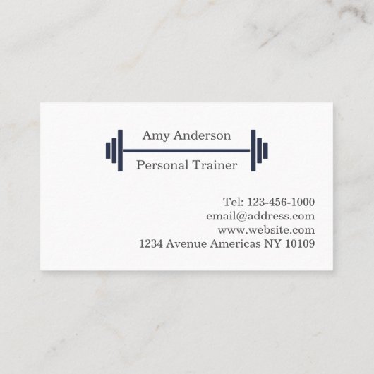 Visitekaartje met blauw marionettenmarineschip (Achterkant)