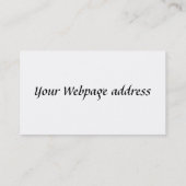 Visitekaartje met blauw oog (Achterkant)