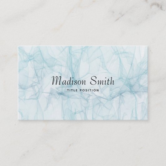 Visitekaartje met blauwe achtergrond (Voorkant)