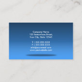 Visitekaartje met blauwe ruimte Psychiatrist (Achterkant)