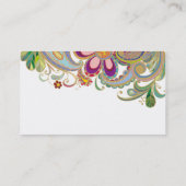 visitekaartje met bloemen (Achterkant)