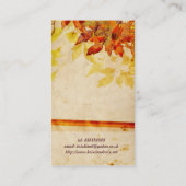  visitekaartje met bloemen (Achterkant)