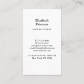 Visitekaartje met bloemenachtergrond (Achterkant)