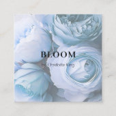 Visitekaartje met bloemkwadraten (Voorkant)