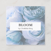 Visitekaartje met bloemkwadraten (Voorkant)