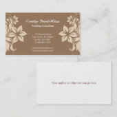 Visitekaartje met bloemrand (Voorkant / Achterkant)