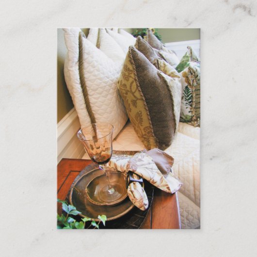 Visitekaartje met buik en ontbijt (Voorkant)