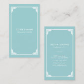 visitekaartje met  celtisch lijst (Voorkant / Achterkant)