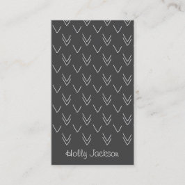 Visitekaartje met chrokbordpijlen