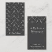 Visitekaartje met chrokbordpijlen (Voorkant / Achterkant)