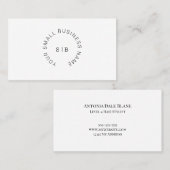 Visitekaartje met Circle Text Logo (Voorkant / Achterkant)