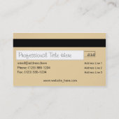 Visitekaartje met creditcard, dubbelzijdig zwart g (Achterkant)