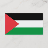 Visitekaartje met de Palestijnse vlag (Achterkant)