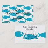 Visitekaartje met de thema's Gevist, zeevruchten o (Voorkant / Achterkant)