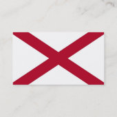 Visitekaartje met de vlag van Alabama. (Achterkant)