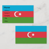 Visitekaartje met de vlag van Azerbeidzjan (Voorkant / Achterkant)
