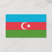 Visitekaartje met de vlag van Azerbeidzjan (Achterkant)