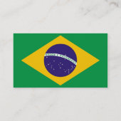 Visitekaartje met de vlag van Brazilië (Achterkant)