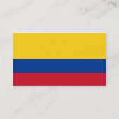 Visitekaartje met de vlag van Colombia (Achterkant)