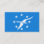 Visitekaartje met de vlag van Corpus Christi, Vere (Achterkant)