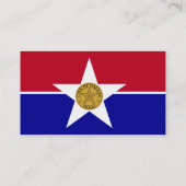 Visitekaartje met de vlag van Dallas, Verenigde St (Achterkant)