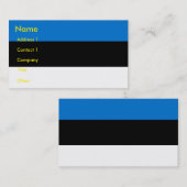 Visitekaartje met de vlag van Estland (Voorkant / Achterkant)