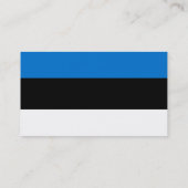 Visitekaartje met de vlag van Estland (Achterkant)