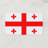 Visitekaartje met de vlag van Georgië (Achterkant)