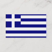 Visitekaartje met de vlag van Griekenland (Achterkant)