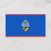 Visitekaartje met de vlag van Guam, Verenigde Stat (Achterkant)